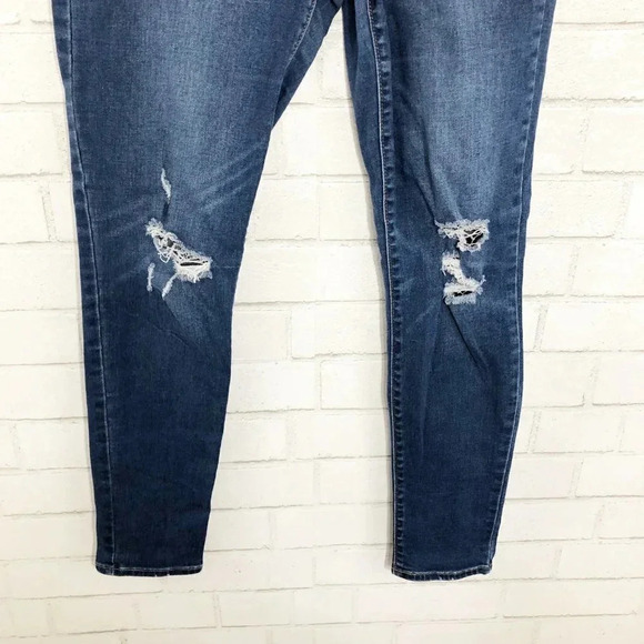 Old Navy Rock Star Distressed High Rise Skinny Jeans Size 8 - Picture 3 of 6